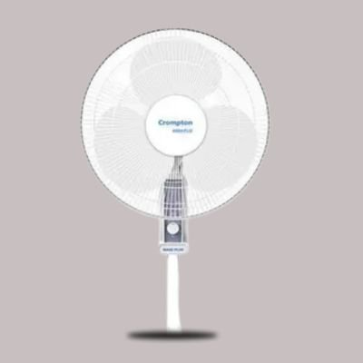 Crompton High Flo Wave Plus 400 mm Silent Operation 3 Blade Wall Fan  (White, Pack of 1)